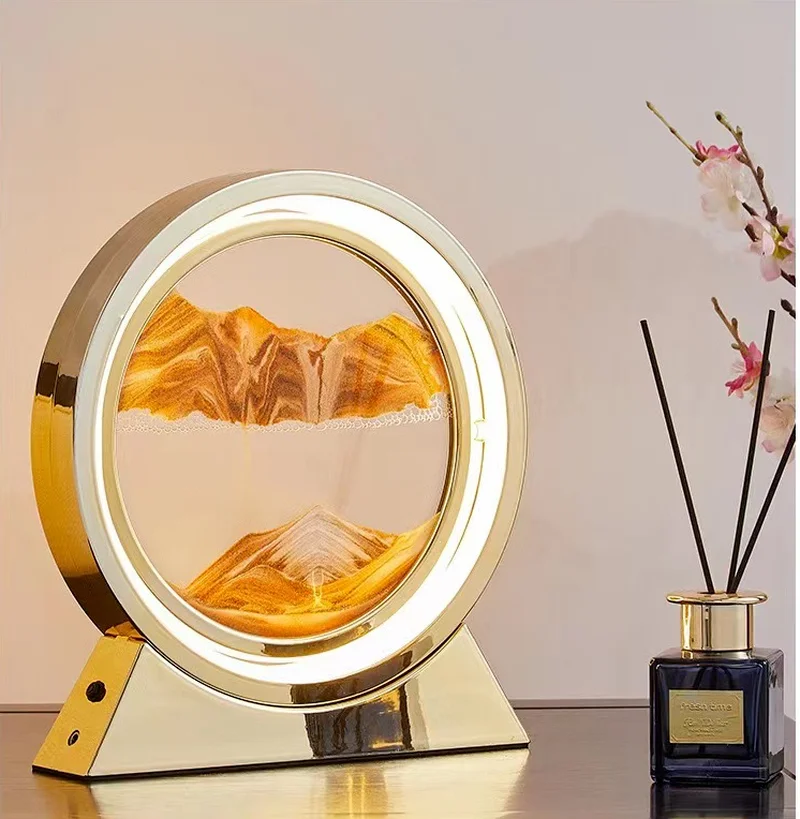 LED Creative Quicksand Table Lamp Office Decoration 360 Degree Rotatable Sand Painting Bedroom Decorative Lamp Home Decore
LED Creative Quicksand Table Lamp Office Decoration 360 Degree Rotatable Sand Painting Bedroom Decorative Lamp Home Decore