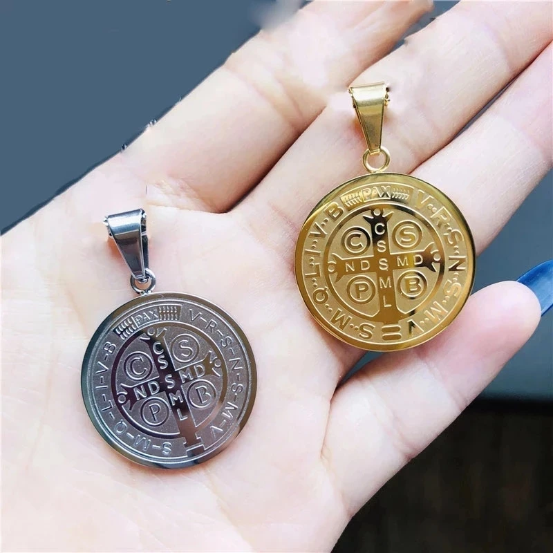 Stainless Steel Jesus Virgin Mary Pendant DIY Making Necklace metal Saint Benedict Pendnat Christ Accessories wholesale 10 piece
Stainless Steel Jesus Virgin Mary Pendant DIY Making Necklace metal Saint Benedict Pendnat Christ Accessories wholesale 10 piece