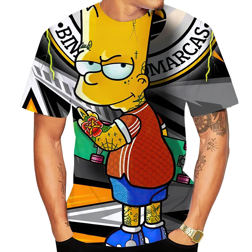 2023 Summer 3D Printing Cartoon Pattern Extra Large T-shirt Street Hip Hop Loose Fashion Men's T-shirt 
2023 Summer 3D Printing Cartoon Pattern Extra Large T-shirt Street Hip Hop Loose Fashion Men's T-shirt