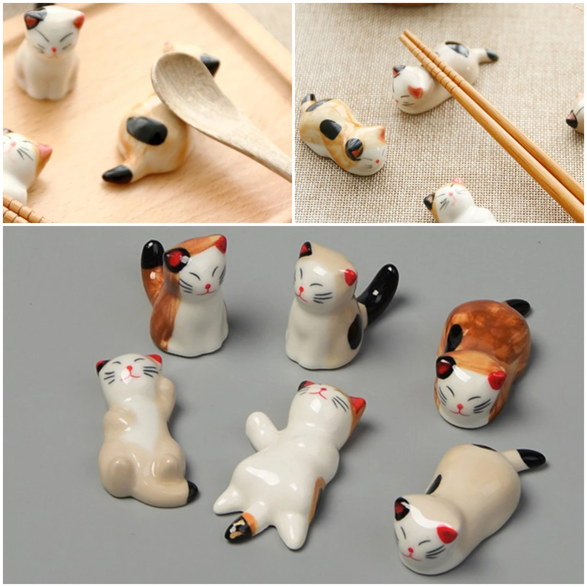 Cat Shape Ceramic Chopsticks Holder Dinner Table Decoration Spoon Holder Tableware Stand Chopstick Rack Tableware Tools
Cat Shape Ceramic Chopsticks Holder Dinner Table Decoration Spoon Holder Tableware Stand Chopstick Rack Tableware Tools