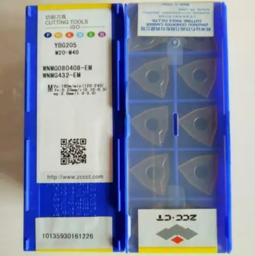 10pcs ZCC.CT WNMG080408-EM YBG205 WNMG080408 EM YBG205 WNMG 080408 Carbide Inserts Turning Toools CNC Cutter Lathe Blade 
10pcs ZCC.CT WNMG080408-EM YBG205 WNMG080408 EM YBG205 WNMG 080408 Carbide Inserts Turning Toools CNC Cutter Lathe Blade