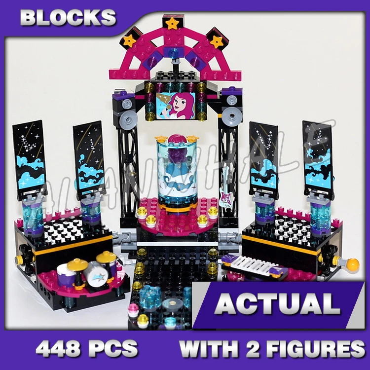 448pcs Friends Pop Star Show Stage Livi Andrea Girl music dance guitar 10406 Building Blocks Sets Compatible with Model
448pcs Friends Pop Star Show Stage Livi Andrea Girl music dance guitar 10406 Building Blocks Sets Compatible with Model