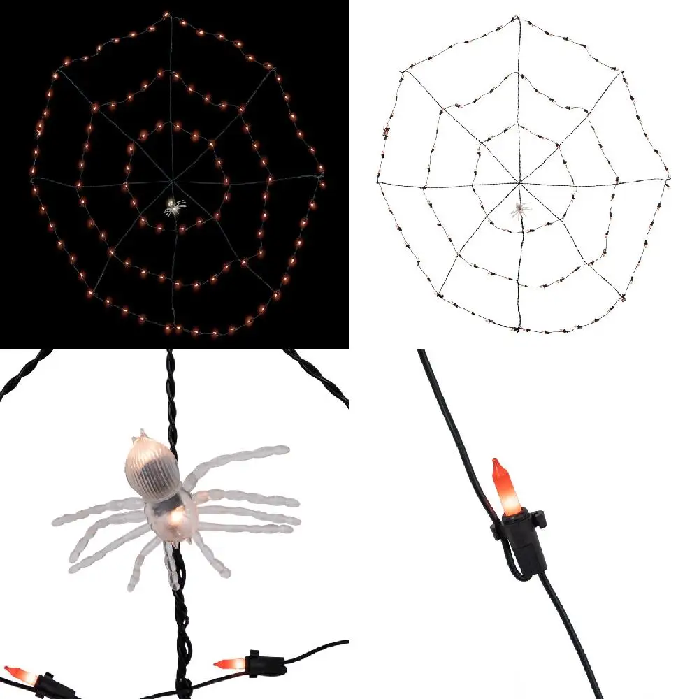 Gorgeous Lighted Orange and Black Spider Web Halloween Decoration, Amazing Wire Frame Display for Your Home.
Gorgeous Lighted Orange and Black Spider Web Halloween Decoration, Amazing Wire Frame Display for Your Home.
