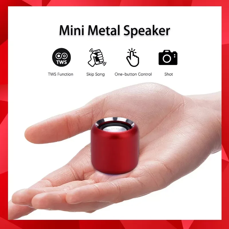 2022 TWS Super-mini Portable Bluetooth Speaker Best Sound Bass Remote Shutter Control Small Wireless Speakers Boombox For phones 
2022 TWS Super-mini Portable Bluetooth Speaker Best Sound Bass Remote Shutter Control Small Wireless Speakers Boombox For phones
