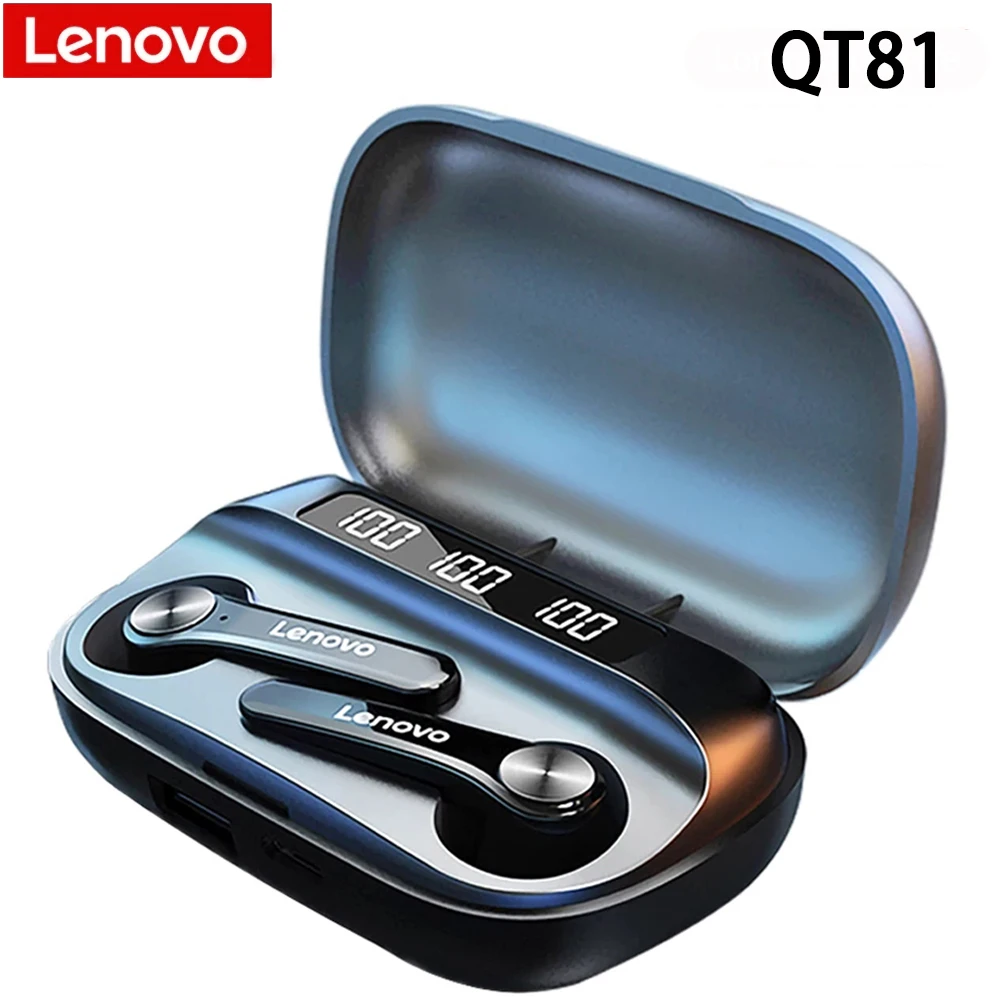

Lenovo Wireless Headphones QT81 Original Bluetooth Earphones Touch Control TWS Waterproof Earbud Earpieces For Oppo Redmi Iphone
