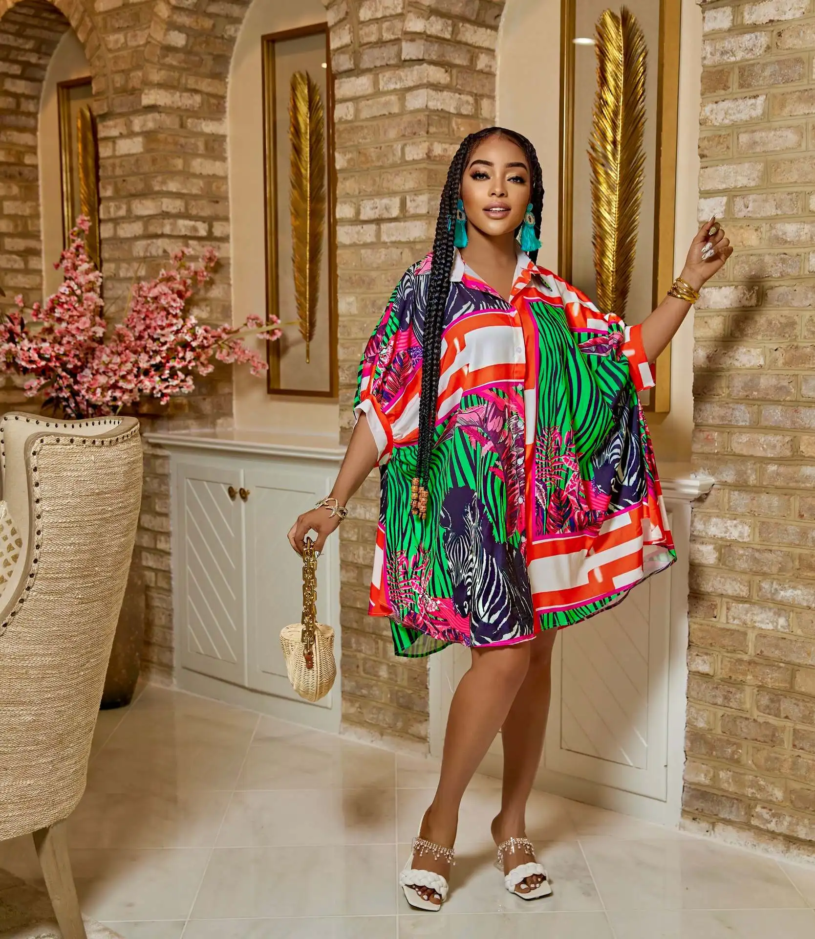 Женское платье-рубашка с коротким рукавом и принтом пейсли, 2022 
Женское платье-рубашка с коротким рукавом и принтом пейсли, 2022