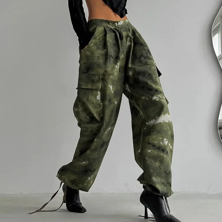 Spring Summer Camouflage Pant Women Casual High Waist Wide Leg Work Pant with Pocket Women Trousers
Spring Summer Camouflage Pant Women Casual High Waist Wide Leg Work Pant with Pocket Women Trousers