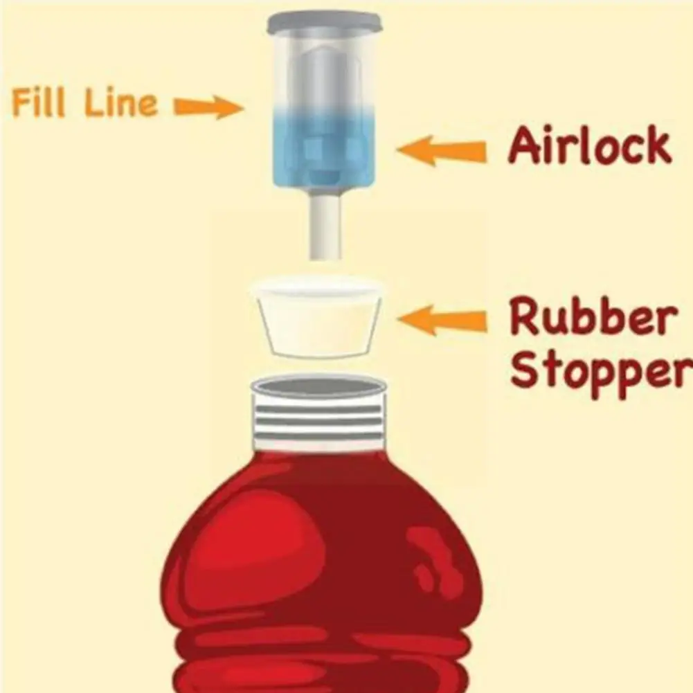1pc Homebrew Beer Cylinder Fermentor Air Lock One Way Exhaust Water Sealed Check For Beer Fermentation Wine Making L1f0
1pc Homebrew Beer Cylinder Fermentor Air Lock One Way Exhaust Water Sealed Check For Beer Fermentation Wine Making L1f0