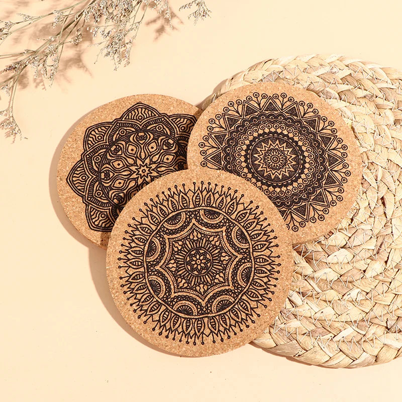 12Pcs Creative Nordic Mandala Design Round Shape Wooden Coasters With Rack Round Cork Coaster
12Pcs Creative Nordic Mandala Design Round Shape Wooden Coasters With Rack Round Cork Coaster