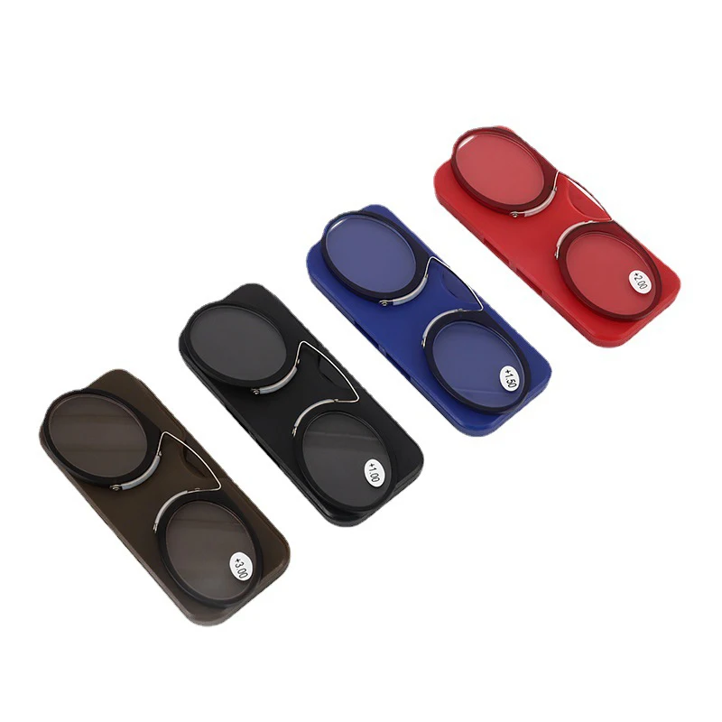 Stick On Phone Mini Clip Nose Bridge Ultra Thin Card Reading Glasses Portable Presbyopic Glasses With Case
Stick On Phone Mini Clip Nose Bridge Ultra Thin Card Reading Glasses Portable Presbyopic Glasses With Case