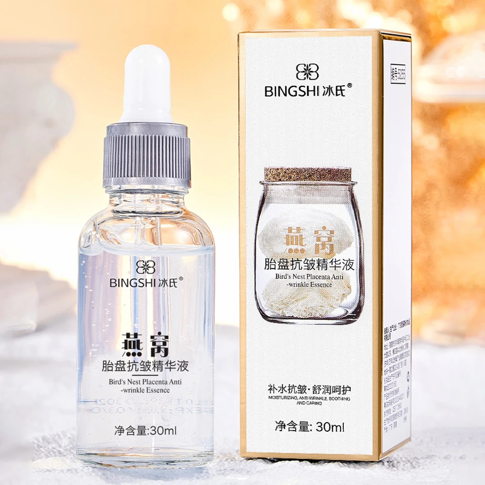 Bird's Nest Placenta Anti Wrinkle Essence Face Serum Moisturizing Skin Care Whitening Beauty Facial Care Firming Improve Dark
Bird's Nest Placenta Anti Wrinkle Essence Face Serum Moisturizing Skin Care Whitening Beauty Facial Care Firming Improve Dark