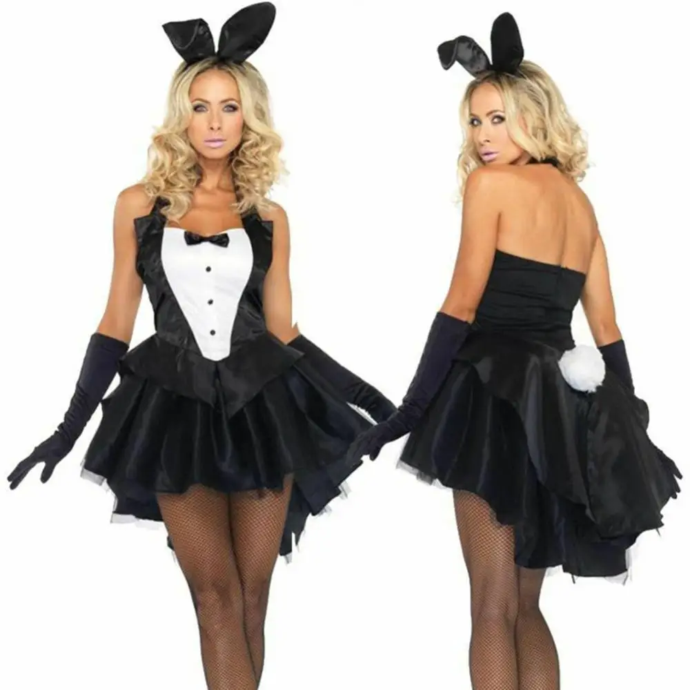 Headband Cosplay Women 3Pcs Bunny Tuxedo Dress Gloves Halloween Costume Set
Headband Cosplay Women 3Pcs Bunny Tuxedo Dress Gloves Halloween Costume Set