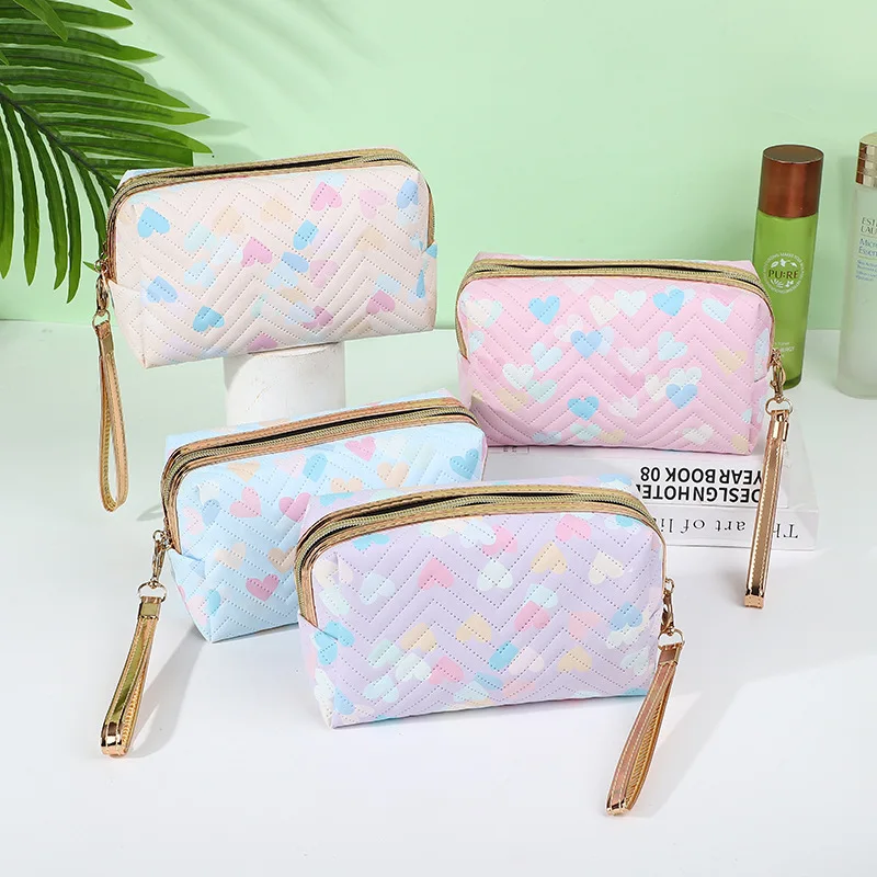 Fashion Heart Portable Women's Cosmetic Bag Travel Accessories Square Zipper Organizer Cute Small Makeup Bag Women Handbags
Fashion Heart Portable Women's Cosmetic Bag Travel Accessories Square Zipper Organizer Cute Small Makeup Bag Women Handbags