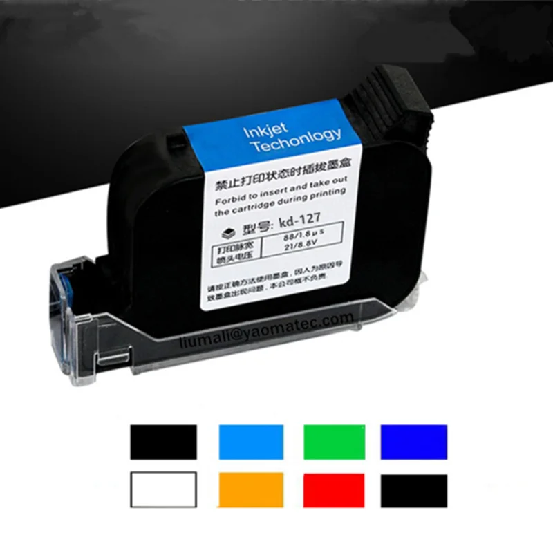 kd-127 12.7mm Handheld thermal inkjet Printer Fast Dry Eco Solvent Ink Cartridge for Unencrypted handheld printer
kd-127 12.7mm Handheld thermal inkjet Printer Fast Dry Eco Solvent Ink Cartridge for Unencrypted handheld printer