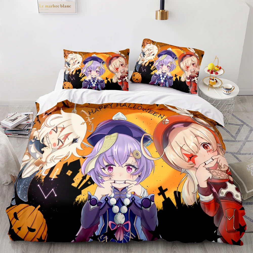 3Pcs Bedding Set Genshin Impact Comforter Duvet Cover Pillow Case Single Double Bed King Queen Size Quilt Cover Bedroom Decor
3Pcs Bedding Set Genshin Impact Comforter Duvet Cover Pillow Case Single Double Bed King Queen Size Quilt Cover Bedroom Decor
