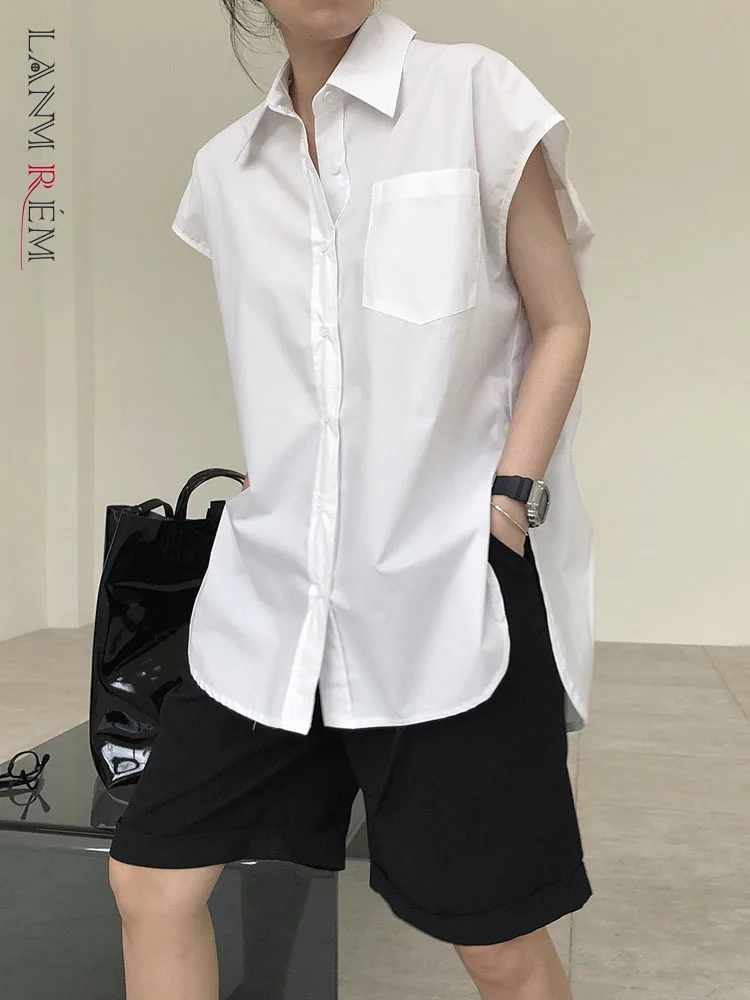 LANMREM Short Sleeves White Shirt For Women 2022 Summer Lapel Loose Casual Single Breasted Top Female Outwear Clothing 2R2179
LANMREM Short Sleeves White Shirt For Women 2022 Summer Lapel Loose Casual Single Breasted Top Female Outwear Clothing 2R2179