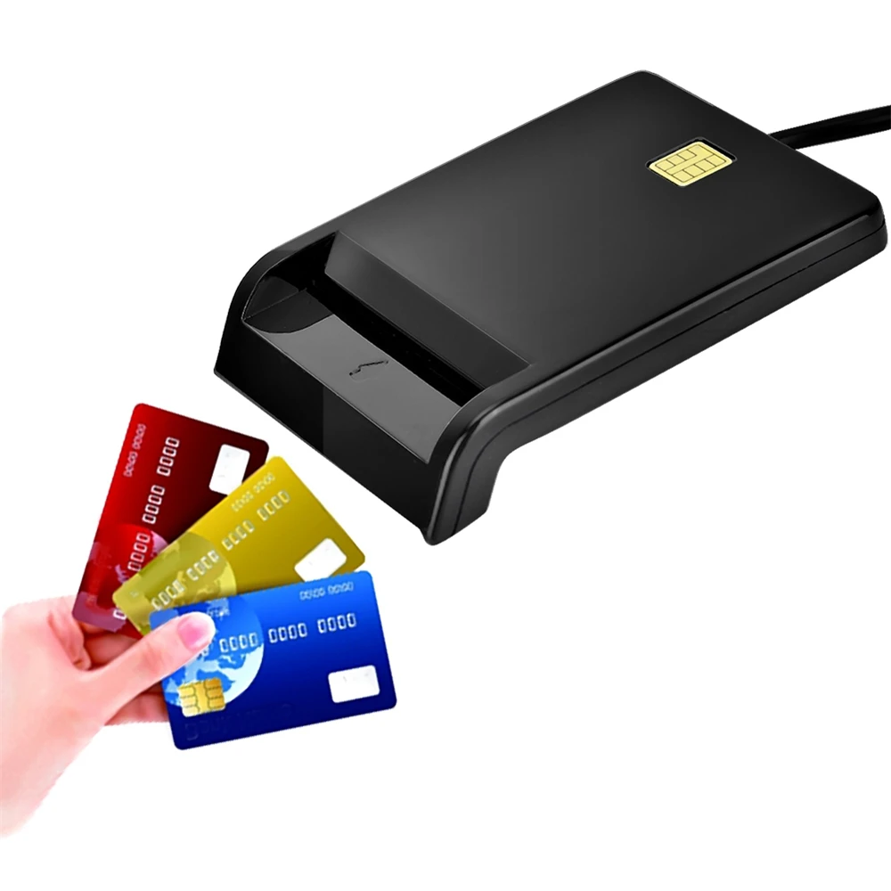 

Sim Smart Card Reader Bank Card IC/ID Emv Tf Mmc Card Readers Usb-Ccid Iso 7816 Smart Card Reader Adapter PC laptop