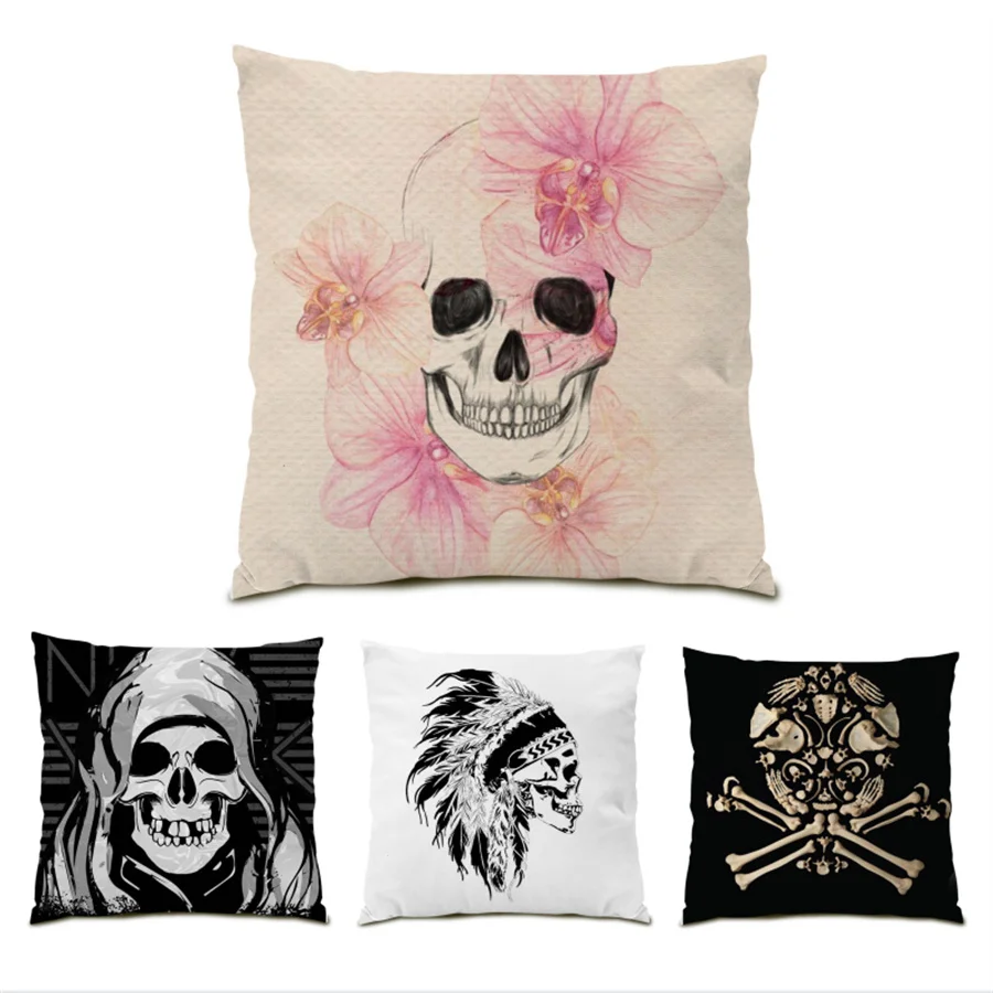Polyester Linen Home Decoration Fear Pillowcase Soft Velvet Sofa Decorative Pillow Cases Skull Cushion Covers 45x45 Cover E0455
Polyester Linen Home Decoration Fear Pillowcase Soft Velvet Sofa Decorative Pillow Cases Skull Cushion Covers 45x45 Cover E0455