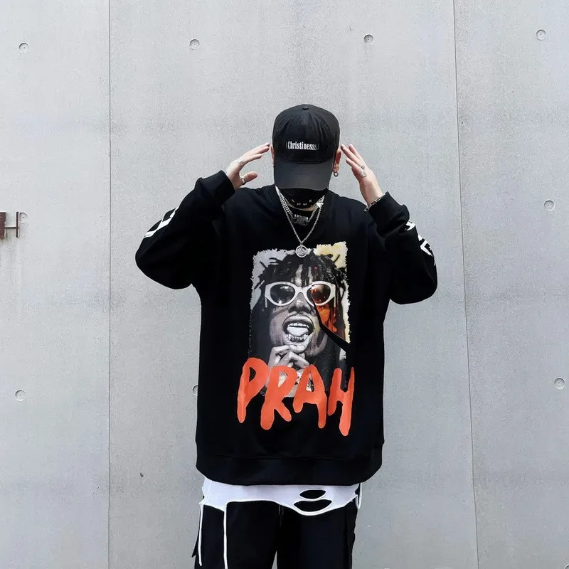 Korean Hip Hop Sweatshirts 2023 Autumn And Winter Man New O-Neck Long Sleeve High Street Loose Casual Oversize Sweatshirts
Korean Hip Hop Sweatshirts 2023 Autumn And Winter Man New O-Neck Long Sleeve High Street Loose Casual Oversize Sweatshirts