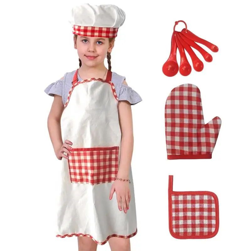 Детский набор для приготовления пищи и выпечки, фартук, шляпа шеф-повара, ложки, перчатки и коврик, одежда для ролевых игр, игрушки для 3-8
Детский набор для приготовления пищи и выпечки, фартук, шляпа шеф-повара, ложки, перчатки и коврик, одежда для ролевых игр, игрушки для 3-8