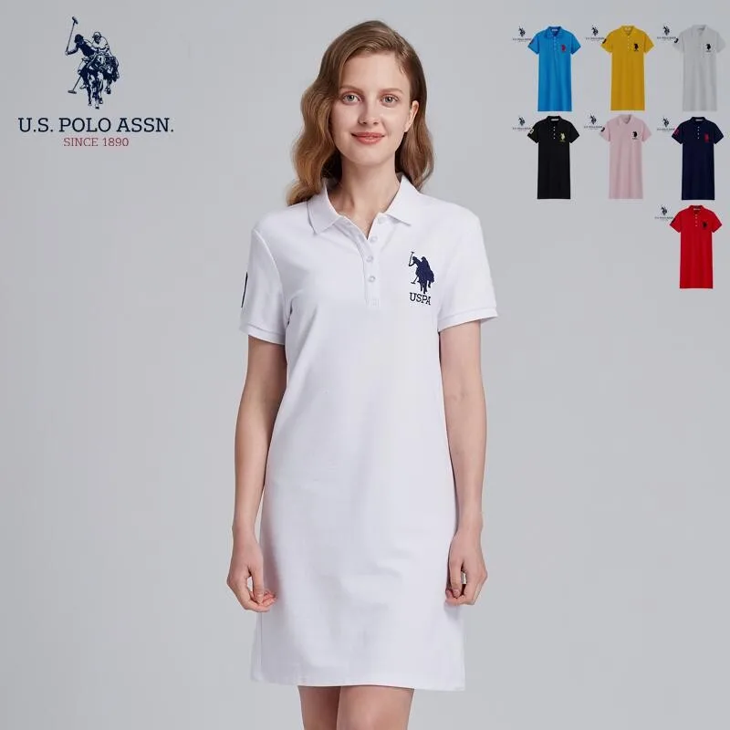 U.S. Polo Assn. New Summer Ladies Casual All-match Polo Skirt Classic Seven-color Short-sleeved Temperament T-shirt Skirt
U.S. Polo Assn. New Summer Ladies Casual All-match Polo Skirt Classic Seven-color Short-sleeved Temperament T-shirt Skirt