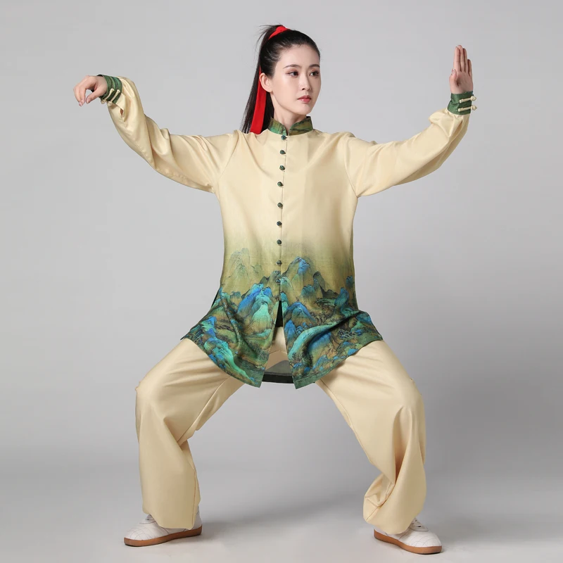 Chinese Traditional Women Tai Chi Kungfu Martial Arts Uniforms Print Sweatshirt+pant Workout Wushu Wing Chun Meditation Yoga Set
Chinese Traditional Women Tai Chi Kungfu Martial Arts Uniforms Print Sweatshirt+pant Workout Wushu Wing Chun Meditation Yoga Set