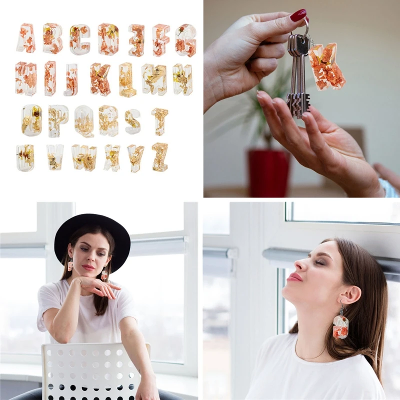 634C Creative Jewelry Making Mould Keychains Craft DIY Crystal Epoxy Mold Capital Letter Molds Mirror Handmade Pendant
634C Creative Jewelry Making Mould Keychains Craft DIY Crystal Epoxy Mold Capital Letter Molds Mirror Handmade Pendant