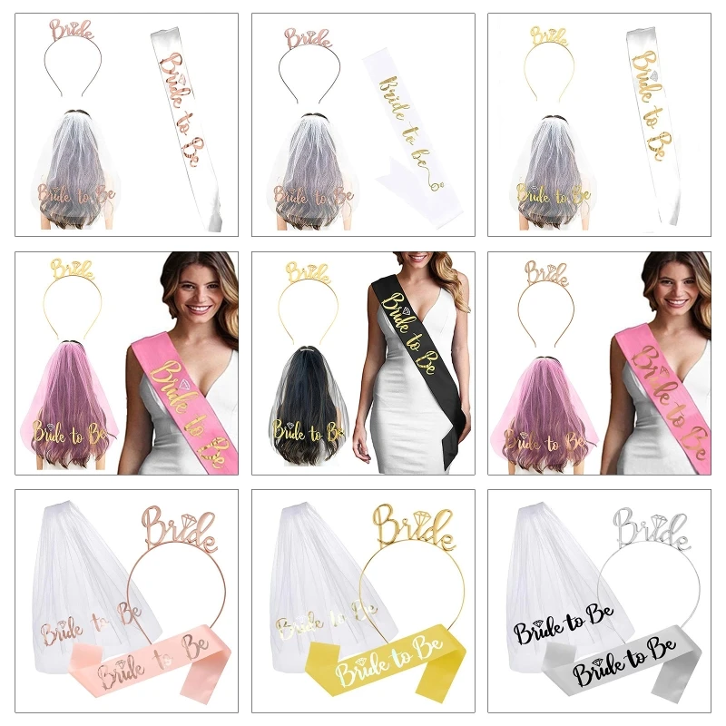 Bachelorette Party Sash Headband Veil Set Bride to Be Hen Night Bridal Shower Veil Hen Party Engagement
Bachelorette Party Sash Headband Veil Set Bride to Be Hen Night Bridal Shower Veil Hen Party Engagement