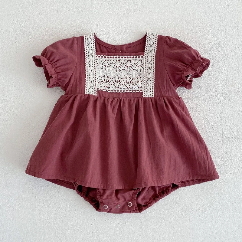 Infant Baby Girl Romper Summer New Solid Puff Sleeves Jumpsuit for Newborns Cotton Short Sleeve Kids Clothes Girls Costumes
Infant Baby Girl Romper Summer New Solid Puff Sleeves Jumpsuit for Newborns Cotton Short Sleeve Kids Clothes Girls Costumes
