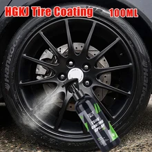 Car Tyre Gloss HGKJ S22 Tire Coating Spray Hydrophobic Sealant Wax For Car Wheel Auto Care Re-black Shine Chemistry Filler