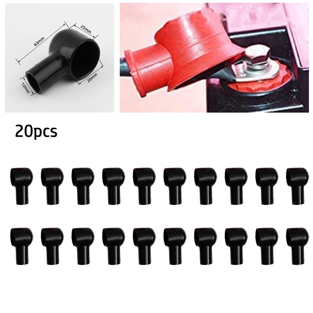 20PCS Battery Terminal Cover Boots Insulating Protective Lug Cap 12x20mm Insulation Rubber Skin Black Battery Insulation Cover
20PCS Battery Terminal Cover Boots Insulating Protective Lug Cap 12x20mm Insulation Rubber Skin Black Battery Insulation Cover