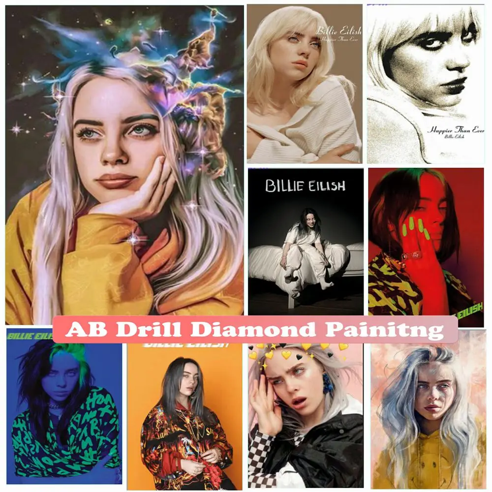 Billie Music 5d Diy Diamond Art Painting Classic Punk Cool Girl Poster Mosaic Cross Stitch Kit Full AB Drill Home Decor Gifts
Billie Music 5d Diy Diamond Art Painting Classic Punk Cool Girl Poster Mosaic Cross Stitch Kit Full AB Drill Home Decor Gifts