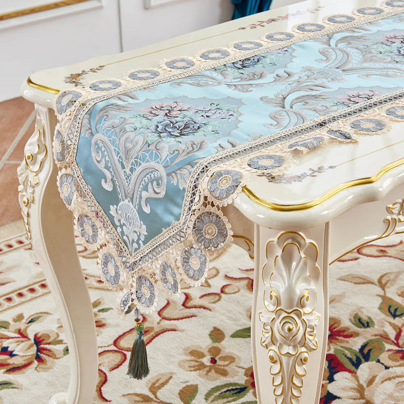 European Luxury Table Runner Lace Table Runner Piano Cover Cloth Embroidered Table Cloth Tablecloth Wedding Decoration 
European Luxury Table Runner Lace Table Runner Piano Cover Cloth Embroidered Table Cloth Tablecloth Wedding Decoration