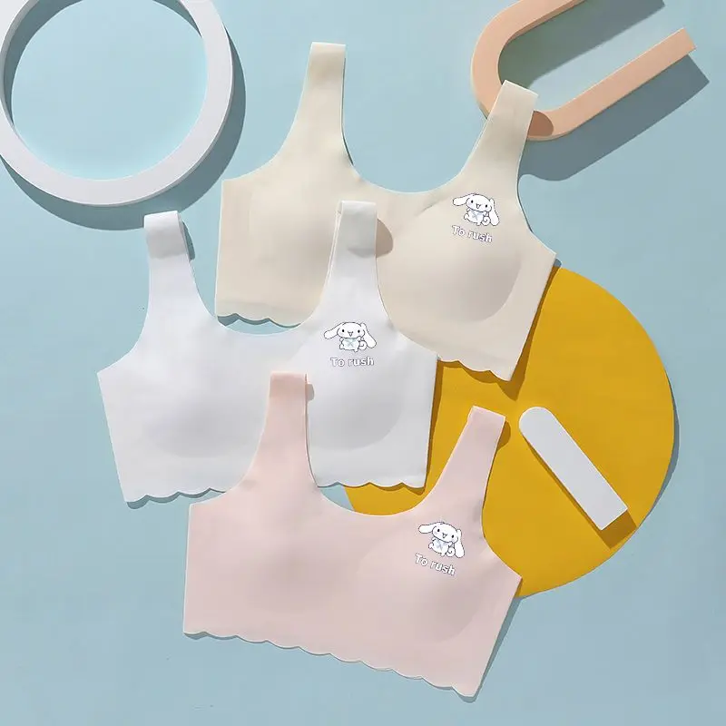 Sanrio Series Women's Seamless Underwear During Puberty Middle and High School Students' Bras Small Vests Without Steel Rings
Sanrio Series Women's Seamless Underwear During Puberty Middle and High School Students' Bras Small Vests Without Steel Rings