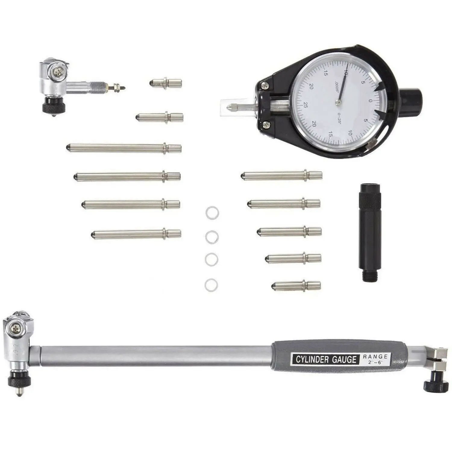 Chrome Gauges Durability Insulated Handle 0.25” Measuring Range 6” Depth Carbide Contact Points 0.0005” Indicator Scale
Chrome Gauges Durability Insulated Handle 0.25” Measuring Range 6” Depth Carbide Contact Points 0.0005” Indicator Scale