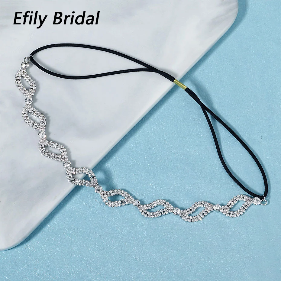 Efily Fashion Bridal Elastic Rhinestone Headband Lady Hair Chain Accessories for Women Crystal Hairband Bride Headdress Jewelry
Efily Fashion Bridal Elastic Rhinestone Headband Lady Hair Chain Accessories for Women Crystal Hairband Bride Headdress Jewelry