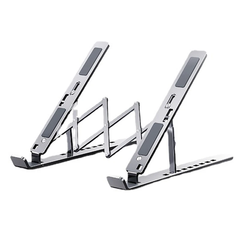Laptop Stand, Portable Adjustable Laptop Stand, 6-Levels Laptop Riser For Desk Air-Ventilation Notebook Mount
Laptop Stand, Portable Adjustable Laptop Stand, 6-Levels Laptop Riser For Desk Air-Ventilation Notebook Mount
