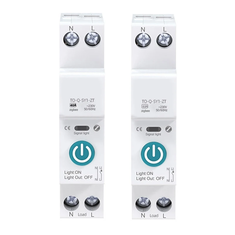 TUYA Zigbee Smart Circuit Breaker 1P DIN Rail For Smart Home Wireless Remote Control Switch For Google Assistant
TUYA Zigbee Smart Circuit Breaker 1P DIN Rail For Smart Home Wireless Remote Control Switch For Google Assistant