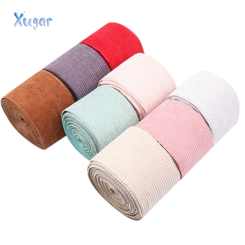Xugar 3" 75MM Solid Color Autumn Winter Stripe Corduroy Ribbon Velvet Fabric Layering DIY Hair Bow Decoration Material 2Yards
Xugar 3" 75MM Solid Color Autumn Winter Stripe Corduroy Ribbon Velvet Fabric Layering DIY Hair Bow Decoration Material 2Yards