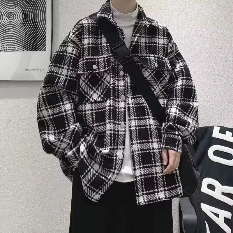 Plaid Jackets Men's Clothing Teenagers Loose Lapels Leisure 2023 New Autumn and Winter Houndstooth Windproof Clothes Jackets
Plaid Jackets Men's Clothing Teenagers Loose Lapels Leisure 2023 New Autumn and Winter Houndstooth Windproof Clothes Jackets