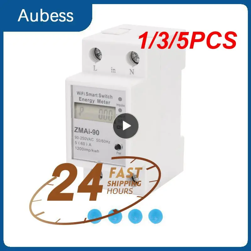 1/3/5PCS 90 Wifi Smart Switch Energy Meter Model ZMAI-90 Voltmeter Wattmeter Power Meter Tuya Smart Life APP Work With Alexa
1/3/5PCS 90 Wifi Smart Switch Energy Meter Model ZMAI-90 Voltmeter Wattmeter Power Meter Tuya Smart Life APP Work With Alexa