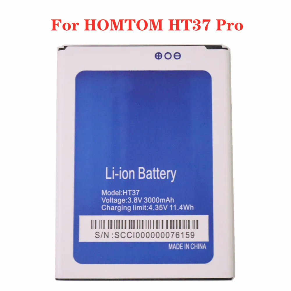 New High Qualtiy Homtom HT37 Battery For HOMTOM HT37 Pro Large Capacity 3000mAh Back-up Battery
New High Qualtiy Homtom HT37 Battery For HOMTOM HT37 Pro Large Capacity 3000mAh Back-up Battery