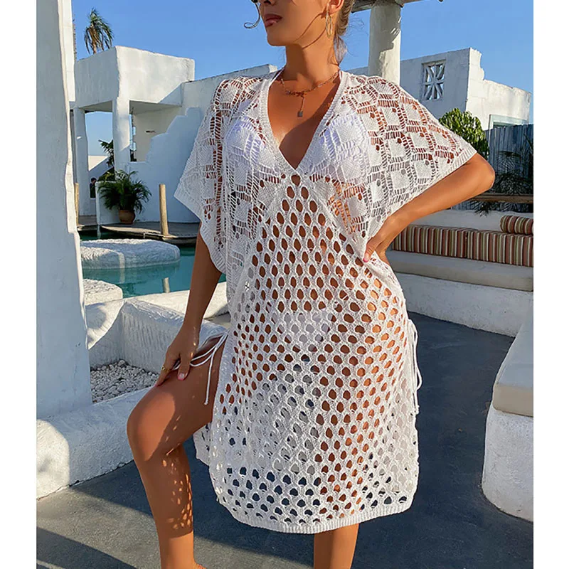 Women's Beach Blouse Pullover Hollow Loose Sexy Sunscreen Beach Bikini Blouse Swimwear Outer Blouse
Women's Beach Blouse Pullover Hollow Loose Sexy Sunscreen Beach Bikini Blouse Swimwear Outer Blouse