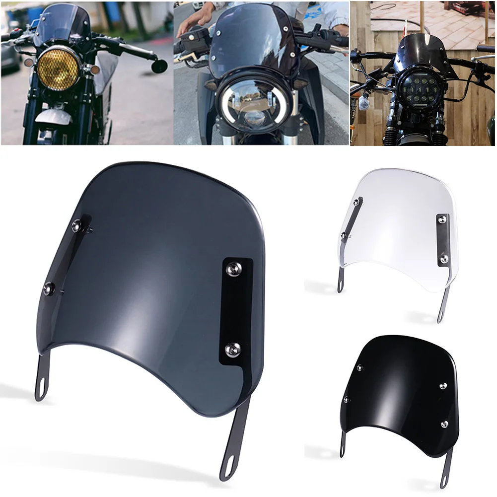 Motorcycle Windshield Wind Deflector Windscreen Visor Universal For Harley Honda Yamaha Kawasaki Suzuki 6.5"-9.45" Headlight
Motorcycle Windshield Wind Deflector Windscreen Visor Universal For Harley Honda Yamaha Kawasaki Suzuki 6.5"-9.45" Headlight