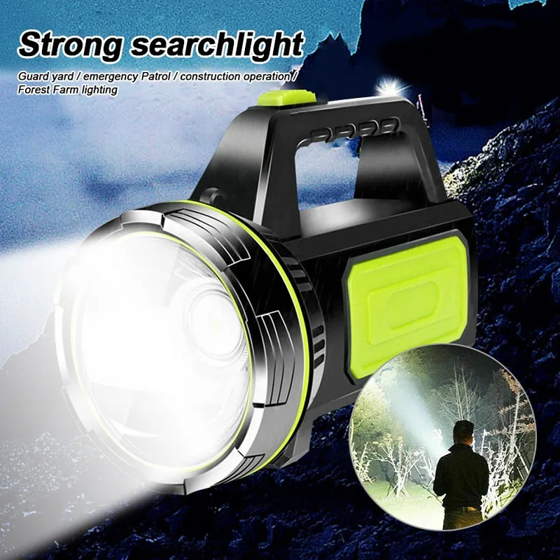 IPX5 Portable Searchlight Powerful Flashlight Outdoor Waterproof Fishing Camping Flashlight Built-in 1800mAh Lithium Battery
IPX5 Portable Searchlight Powerful Flashlight Outdoor Waterproof Fishing Camping Flashlight Built-in 1800mAh Lithium Battery