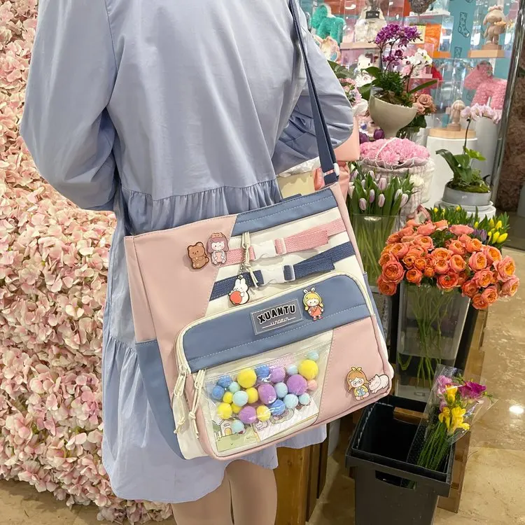 Japanese Style Crossbody Bags For Women 2022 Preppy Style Bags For Students Lovely Transparent Book Bags Color Contrast Bags
Japanese Style Crossbody Bags For Women 2022 Preppy Style Bags For Students Lovely Transparent Book Bags Color Contrast Bags