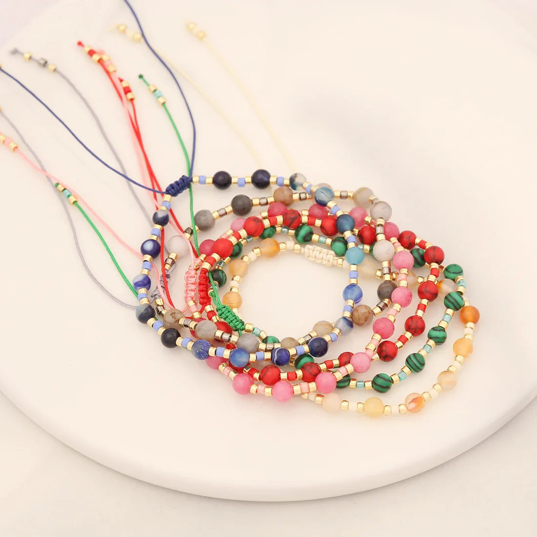 New Handmade Natural Stone Rice Beads Woven Bracelet for Women Original Design Beaded Wrist Jewelry Party Gift
New Handmade Natural Stone Rice Beads Woven Bracelet for Women Original Design Beaded Wrist Jewelry Party Gift