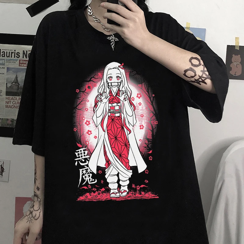 Japanese Anime Demon Slayer Women T Shirt Kawaii Kimetsu No Yaiba Graphic Short Sleeve T-shirt Female Tanjirou Kamado Unisex Top
Japanese Anime Demon Slayer Women T Shirt Kawaii Kimetsu No Yaiba Graphic Short Sleeve T-shirt Female Tanjirou Kamado Unisex Top