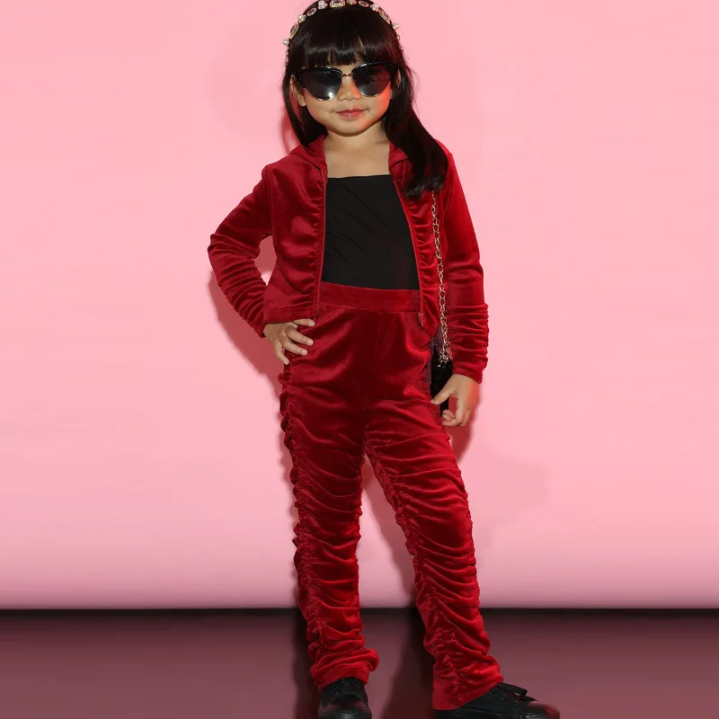 1-8Y Girls Spring Autumn Clothes Set Infant Baby Velvet Hooded Jacket+Pencil Pants Children Casual Tracksuit Young Kids Clothing
1-8Y Girls Spring Autumn Clothes Set Infant Baby Velvet Hooded Jacket+Pencil Pants Children Casual Tracksuit Young Kids Clothing