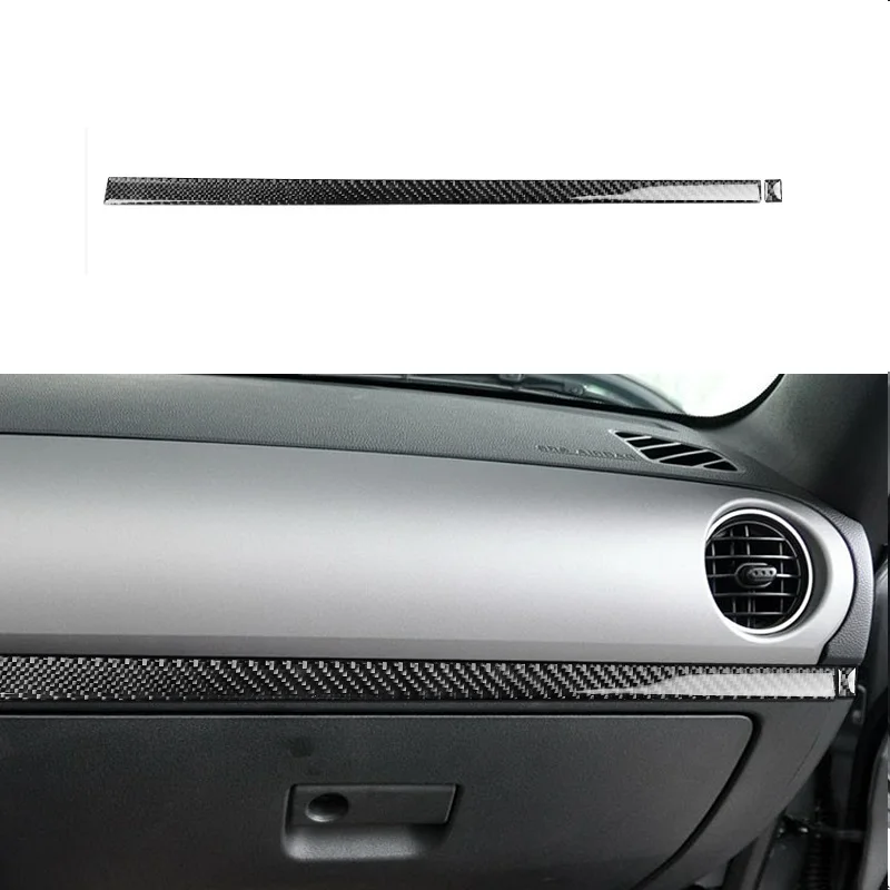 

Carbon Fiber Co-pilot Dashboard Trim Strips Car Accessories Fit For Mazda MX-5 Miata MX5 Roadster 2009-2015